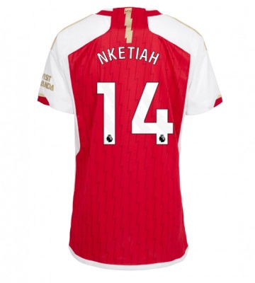 Arsenal Eddie Nketiah #14 Replika Hjemmebanetrøje Dame 2023-24 Kortærmet
